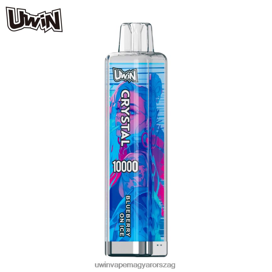 UWIN Vape Nikotin - áfonya jégen UWIN CRYSTAL 10000 eldobható vape N8ZTXF4